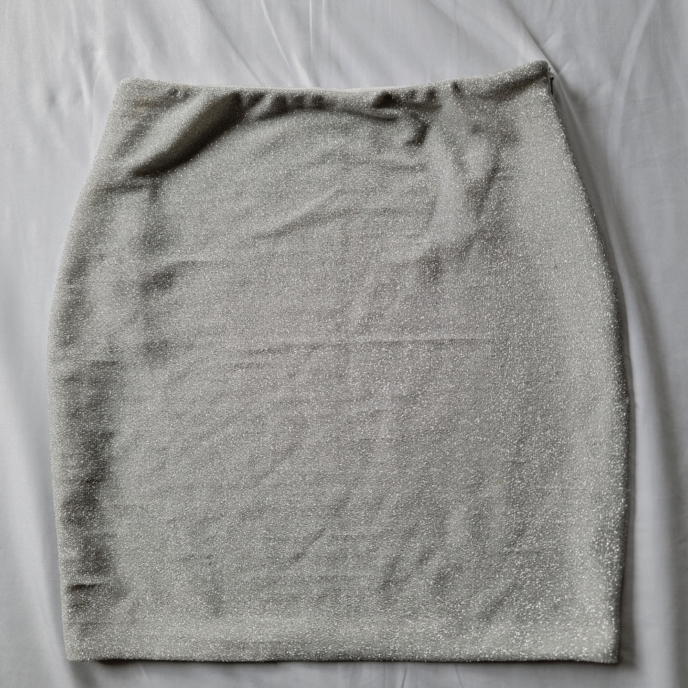 Meshki shimmer glitter mini skirt